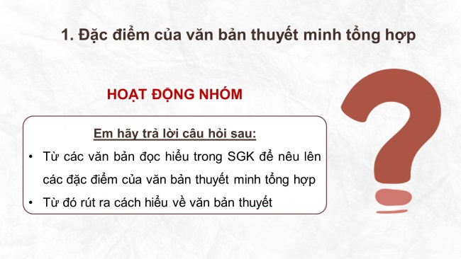 Soạn giáo án điện tử ngữ văn 11 Cánh diều  Bài 4 Viết: Viết bài thuyết minh tổng hợp