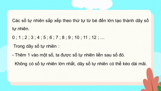 Soạn giáo án điện tử toán 4 CTST Bài 28: Dãy số tự nhiên