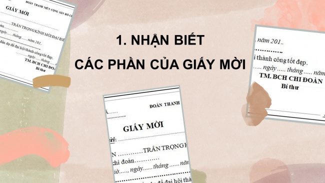 Soạn giáo án điện tử tiếng việt 4 CTST CĐ 3 Bài 4 Viết: Viết giấy mời