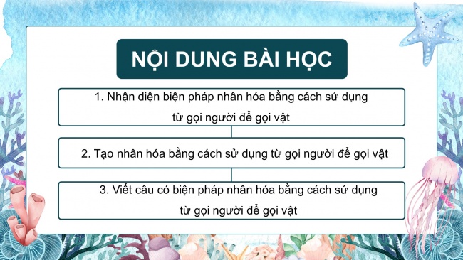 Soạn giáo án điện tử tiếng việt 4 CTST CĐ 3 Bài 7 Luyện từ và câu: Luyện tập về nhân hoá