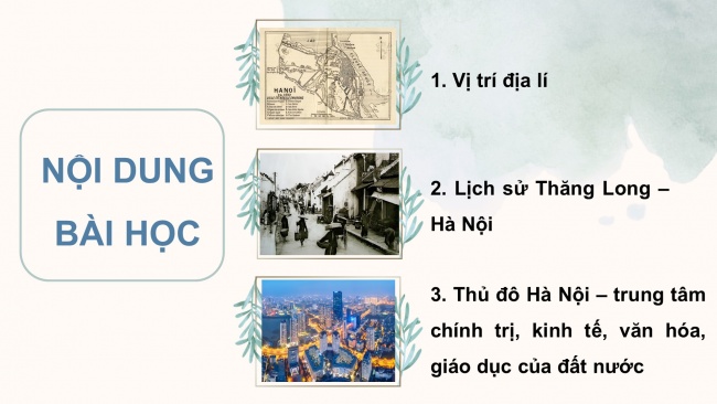 Soạn giáo án điện tử lịch sử và địa lí 4 CTST Bài 12: Thăng Long - Hà Nội