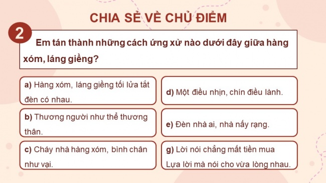 Soạn giáo án điện tử Tiếng Việt 4 CD Bài 7 Chia sẻ và Đọc 1: Người cô của bé Hương