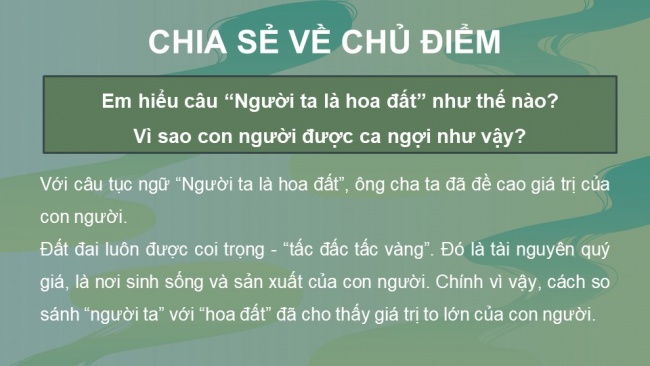 Soạn giáo án điện tử Tiếng Việt 4 CD Bài 8 Chia sẻ và Đọc 1: Ông Yết Kiêu