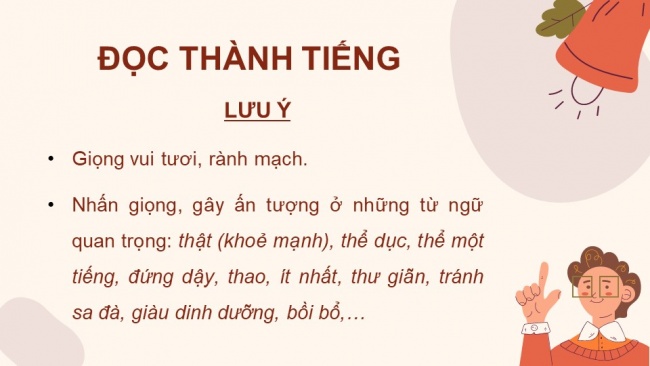 Soạn giáo án điện tử Tiếng Việt 4 CD Bài 9 Đọc 2: Để học tập tốt