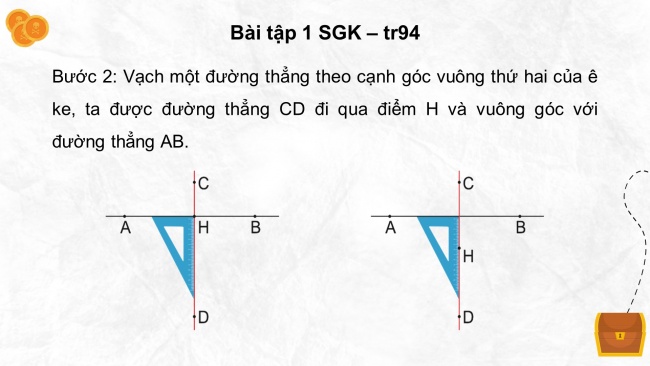 Soạn giáo án điện tử toán 4 KNTT Bài 28: Thực hành và trải nghiệm vẽ hai đường thẳng