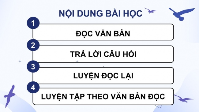 Soạn giáo án điện tử tiếng việt 4 KNTT Bài 30 Đọc Cánh chim nhỏ