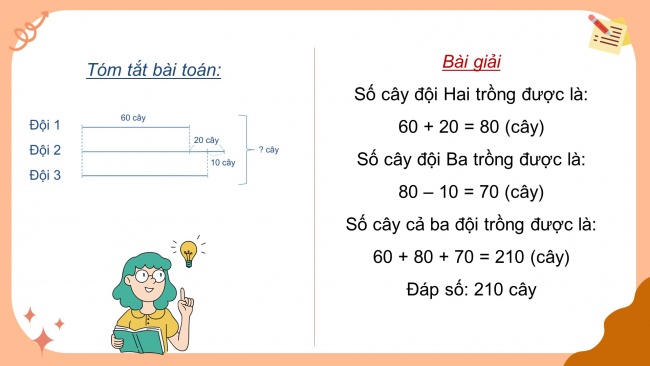 Soạn giáo án điện tử toán 4 KNTT Bài 5: Giải bài toán có ba bước tính