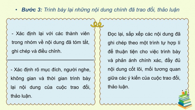 Soạn giáo án điện tử Ngữ văn 8 CTST Bài 2 Nói và nghe: Nghe và nắm bắt nội dung chính trong thảo luận nhóm, trình bày lại nội dung đó