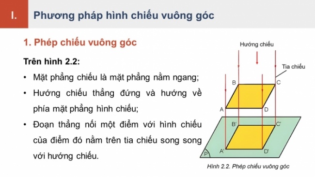 Soạn giáo án điện tử Công nghệ 8 KNTT Bài 2: Hình chiếu vuông góc