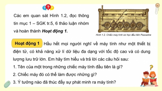 Soạn giáo án điện tử Tin học 8 KNTT Bài 1: Lược sử công cụ tính toán
