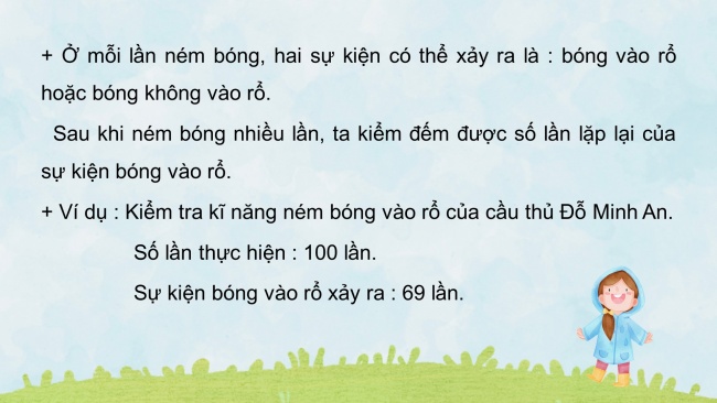 Soạn giáo án điện tử toán 4 CTST Bài 18: Số lần lặp lại của một sự kiện