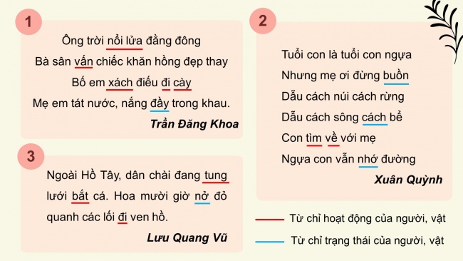 Soạn giáo án điện tử tiếng việt 4 CTST CĐ 1 Bài 5 Luyện từ và câu: Động từ