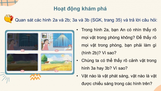 Soạn giáo án điện tử khoa học 4 CTST Bài 8: Nguồn sáng và sự truyền ánh sáng