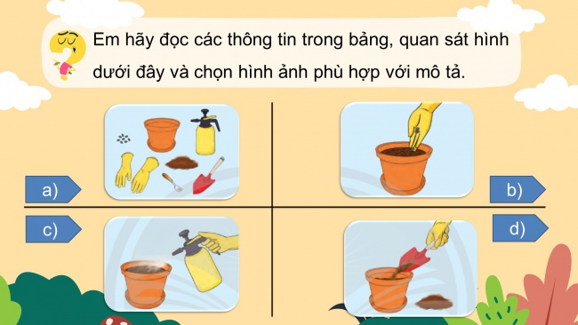 Soạn giáo án điện tử công nghệ 4 CTST Bài 3: Gieo hạt và trồng cây hoa trong chậu