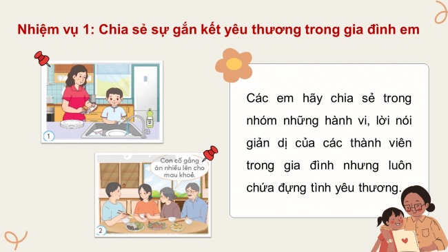 Soạn giáo án điện tử HĐTN 4 CTST bản 2 Tuần 5: HĐGDTCĐ - Gắn kết yêu thương trong gia đình