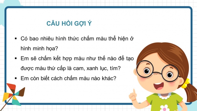 Soạn giáo án điện tử mĩ thuật 4 CTST bản 1 Bài 2: Tranh chấm màu