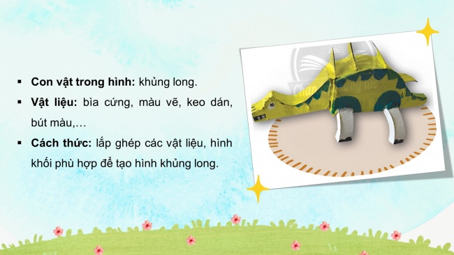 Soạn giáo án điện tử mĩ thuật 4 CTST bản 1 Bài 3: Tạo hình động vật từ vật liệu đã qua sử dụng