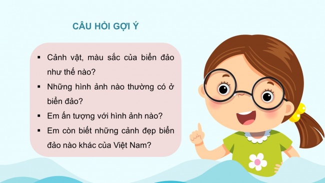 Soạn giáo án điện tử mĩ thuật 4 CTST bản 1 Bài 1: Tranh vẽ về biển đảo Việt Nam