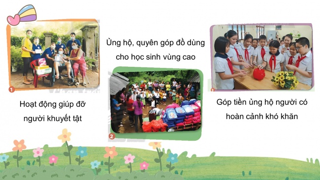 Soạn giáo án điện tử mĩ thuật 4 CTST bản 1 Bài 3: Tranh vẽ hoạt động vì cộng đồng