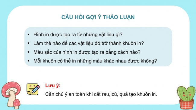 Soạn giáo án điện tử mĩ thuật 4 CTST bản 1 Bài 2: Hình in với giấy gói quà