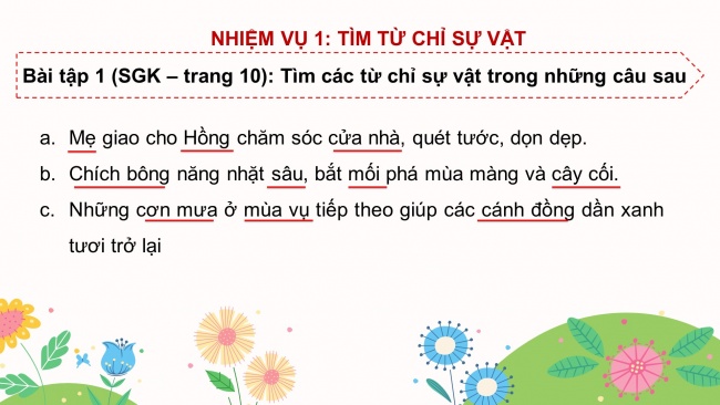 Soạn giáo án điện tử tiếng việt 4 cánh diều Bài 1 Luyện từ và câu 1: Danh từ