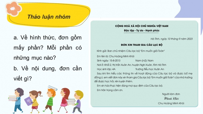 Soạn giáo án điện tử tiếng việt 4 cánh diều Bài 2 Viết 1: Viết đơn