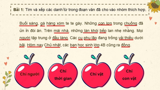 Soạn giáo án điện tử tiếng việt 4 cánh diều Bài 2 Luyện từ và câu 2: Luyện tập về danh từ