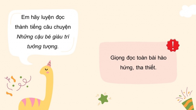 Soạn giáo án điện tử tiếng việt 4 cánh diều Bài 3 Đọc 4: Những chú bé giàu trí tưởng tượng