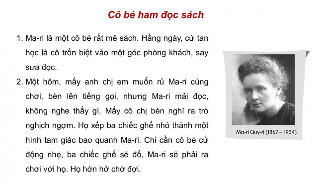 Soạn giáo án điện tử tiếng việt 4 cánh diều Bài 4 Nói và nghe 1: Kể chuyện: Cô bé ham đọc sách