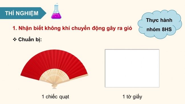 Soạn giáo án điện tử khoa học 4 cánh diều Bài 5: Sự chuyển động của không khí