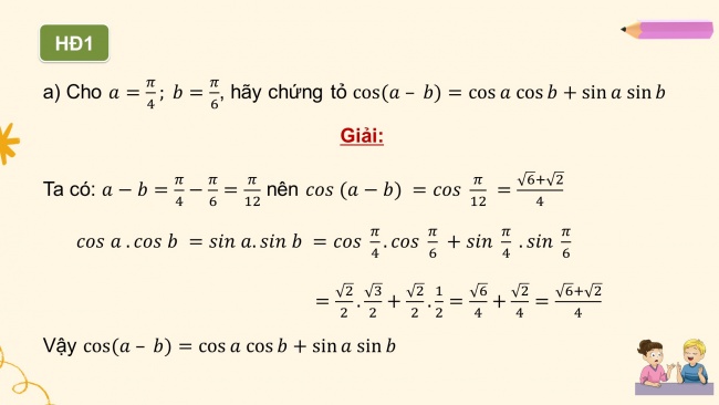 Soạn giáo án điện tử toán 11 KNTT Bài 2: Công thức lượng giác