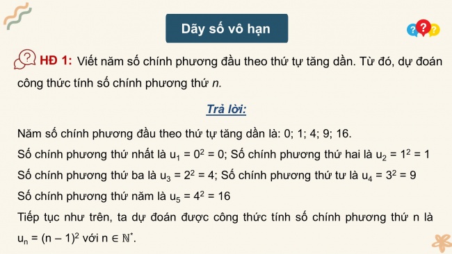 Soạn giáo án điện tử toán 11 KNTT Bài 5: Dãy số