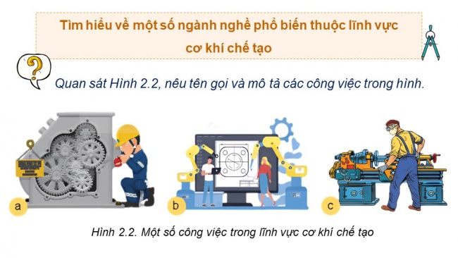 Soạn giáo án điện tử Công nghệ cơ khí 11 KNTT bài 2: Ngành nghề trong lĩnh vực cơ khí chế tạo