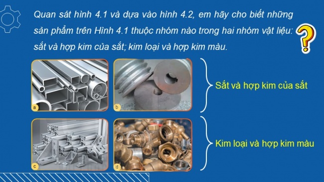 Soạn giáo án điện tử Công nghệ cơ khí 11 KNTT Bài 4: Vật liệu kim loại và hợp kim