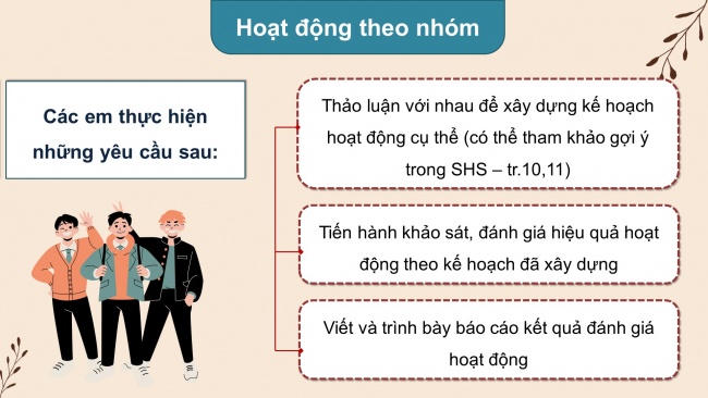 Soạn giáo án điện tử HĐTN 11 KNTT Chủ đề 1: Xây dựng và phát triển nhà trường - Hoạt động 6, 7