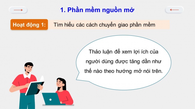 Soạn giáo án điện tử khoa học máy tính 11 KNTT Bài 3: Phần mềm nguồn mở và phần mềm chạy trên Internet