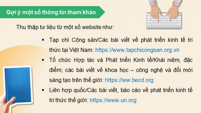 Soạn giáo án điện tử địa lí 11 CTST Bài 7: Thực hành: Tìm hiểu nền kinh tế tri thức