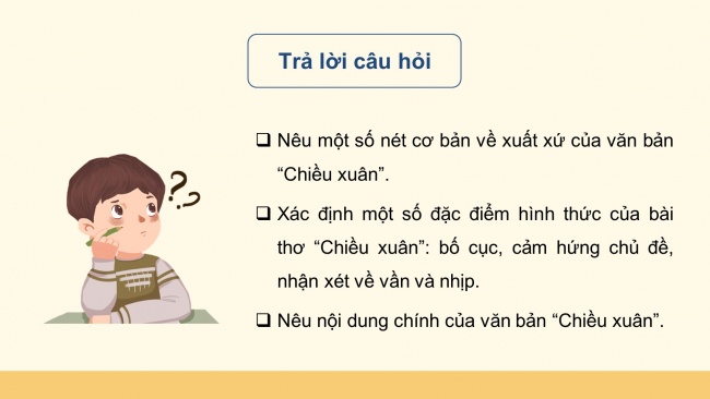 Soạn giáo án điện tử ngữ văn 11 CTST Bài 1 Đọc 3: Chiều xuân