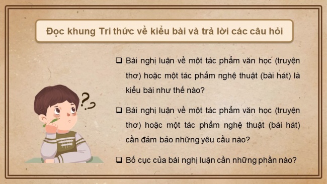 Soạn giáo án điện tử ngữ văn 11 CTST  Bài 3 Viết: Viết văn bản nghị luận về một tác phẩm văn học (truyện thơ) hoặc một tác phẩm nghệ thuật (bài hát)