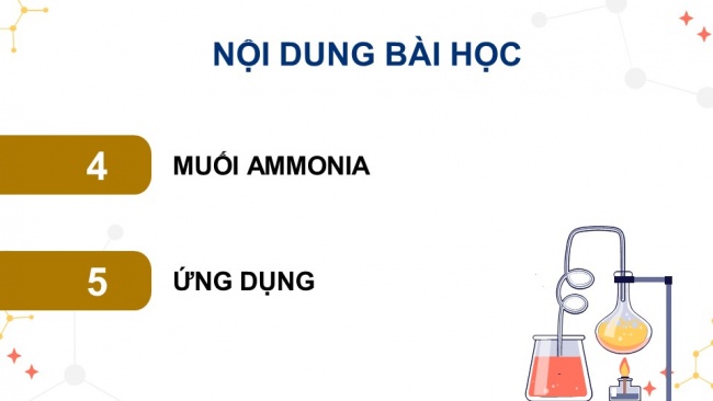 Soạn giáo án điện tử hóa học 11 CTST Bài 4: Ammonia và một số hợp chất ammonium