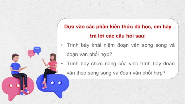 Soạn giáo án điện tử Ngữ văn 8 KNTT Bài 3 TH tiếng Việt: Đoạn văn song song và đoạn văn phối hợp