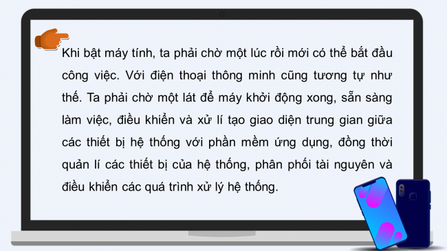 Soạn giáo án điện tử Tin học ứng dụng 11 Cánh diều Chủ đề A Bài 3: Khái quát về hệ điều hành