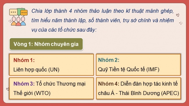 Soạn giáo án điện tử địa lí 11 Cánh diều Bài 3: Một số tổ chức khu vực và quốc tế