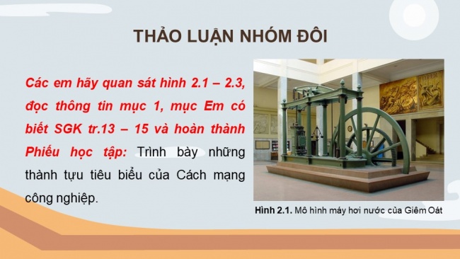 Soạn giáo án điện tử Lịch sử 8 CD Bài 2: Cách mạng công nghiệp