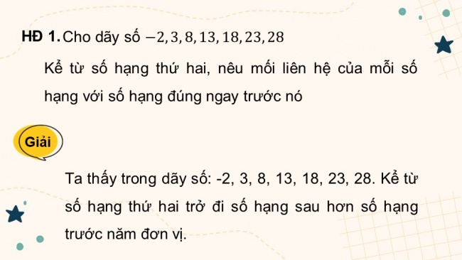 Soạn giáo án điện tử toán 11 Cánh diều Bài 2: Cấp số cộng