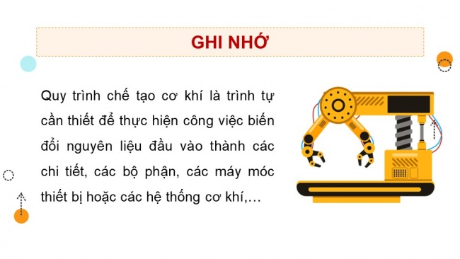 Soạn giáo án điện tử công nghệ cơ khí 11 Cánh diều Bài 2: Quy trình chế tạo cơ khí