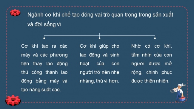 Soạn giáo án điện tử công nghệ cơ khí 11 Cánh diều Bài 7: Phương pháp gia công không phoi