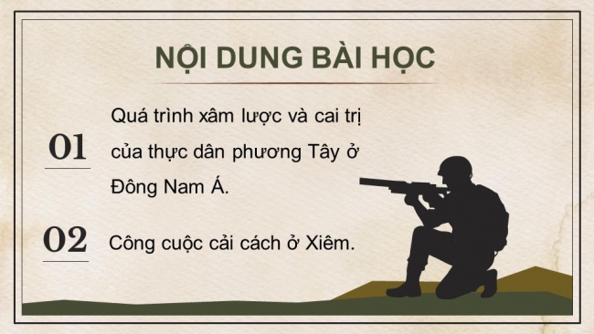 Soạn giáo án điện tử lịch sử 11 Cánh diều Bài 5: Quá trình xâm lược và cai trị của chủ nghĩa thực dân ở Đông Nam Á (P1)