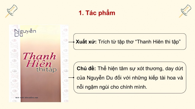 Soạn giáo án điện tử ngữ văn 11 Cánh diều  Bài 2 Đọc 3: Đọc Tiểu Thanh kí