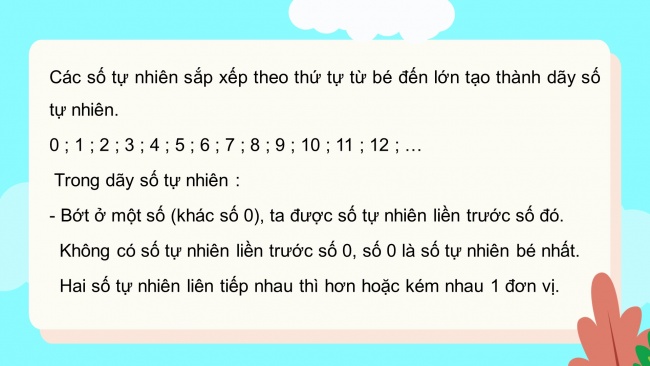 Soạn giáo án điện tử toán 4 CTST Bài 28: Dãy số tự nhiên